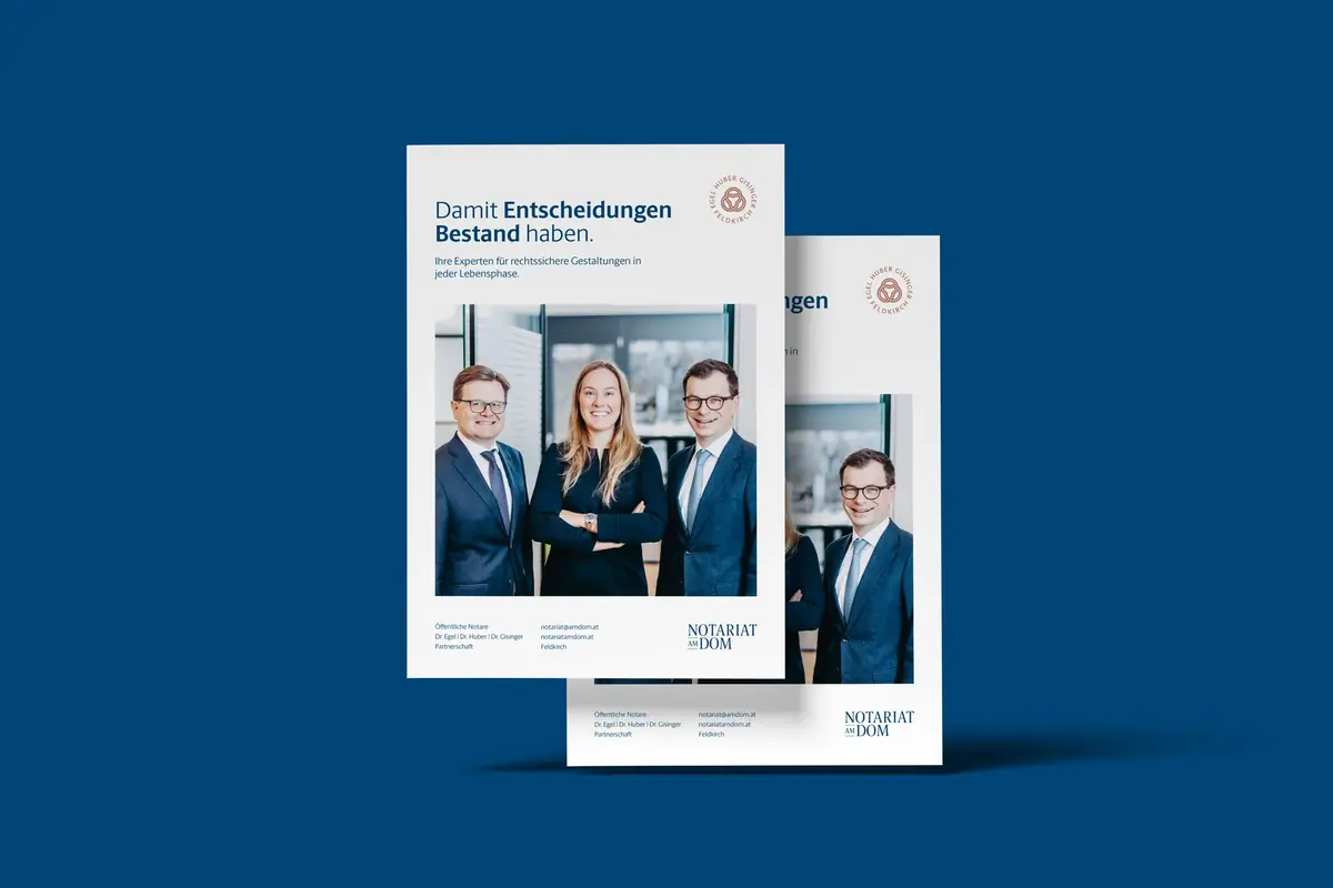 Klare Botschaft, klares Inserat
